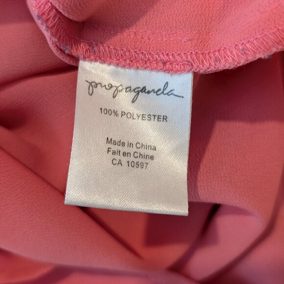 Coral Pink Tank Top Blouse - Propoganda - Picture 5 of 5